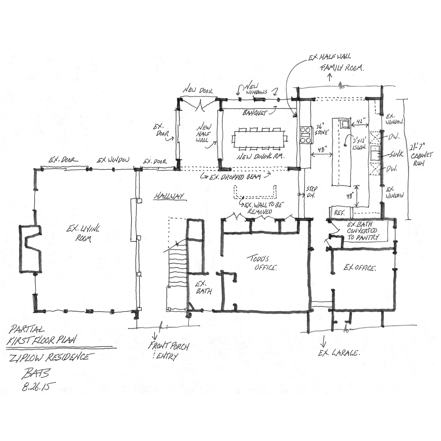 Architecture blueprints and drawings by Bruce Siska Architect